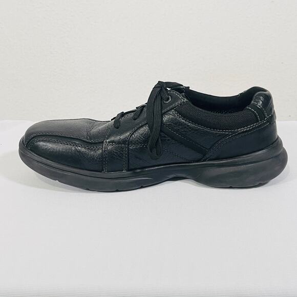 Clark’s Black Leather Loafers Men’s 10.5 Oxfords Cushioned Business Casual Shoes main image 10